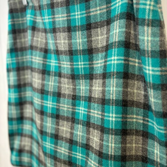 Plaid Wool-Blend Talbots Skirt - Picture 2 of 7